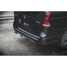 Диффузор заднего бампера на Mercedes V W447 AMG-Line рестайл